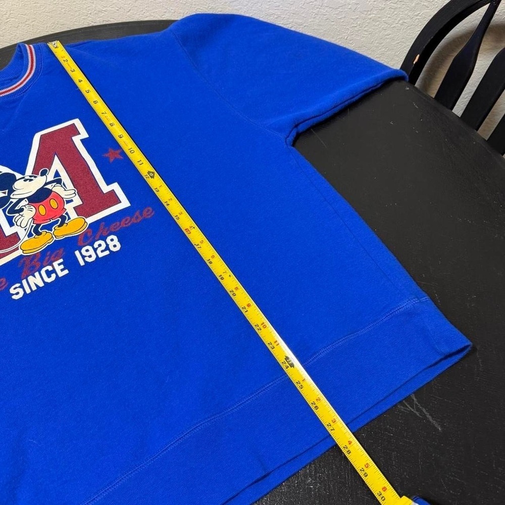 Vintage y2k Disney Mickey Mouse blue crewneck sweatshirt Men's Size XL - Picture 6 of 6